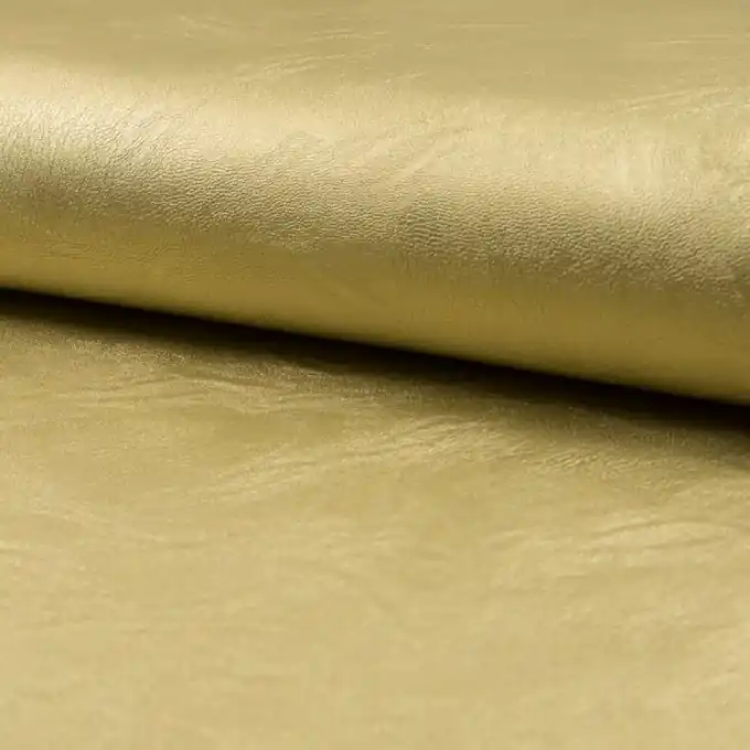 Kunstleder Stretch weich Metallic Gold Wochenendangebot