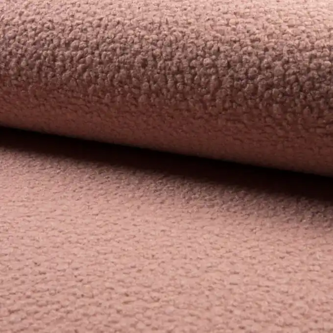 Nur Heute Bouclé-Stoff Polyester Altrosa