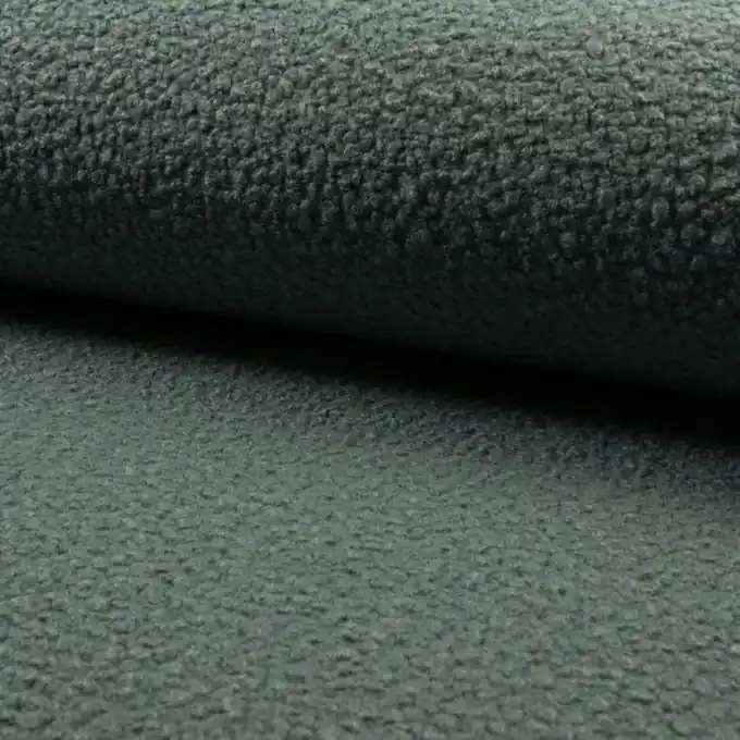 Bouclé-Wollstoff Polyester Grün Geld-Zurück-Garantie