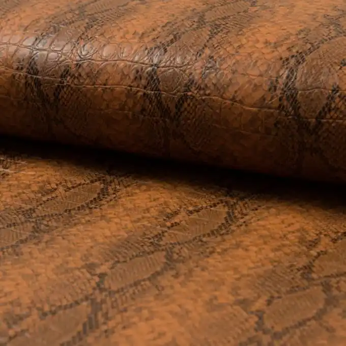 Kunstleder Kroko Orange Im Trend
