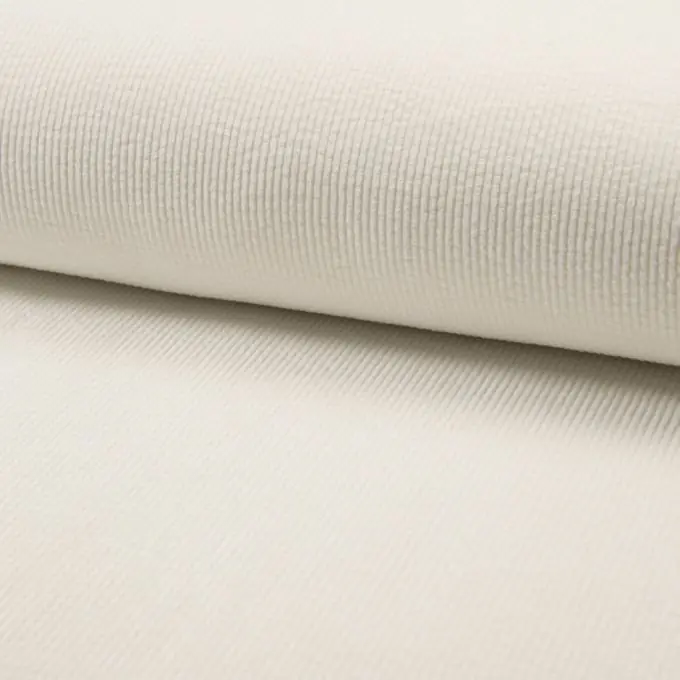 Rabatt Cordstoff Washed Out Ecru