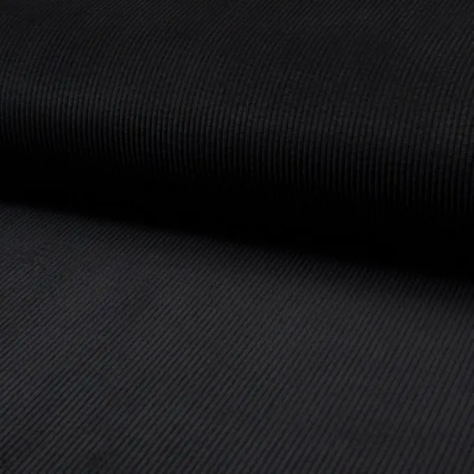 Neue Ware Cordstoff Washed Out Schwarz