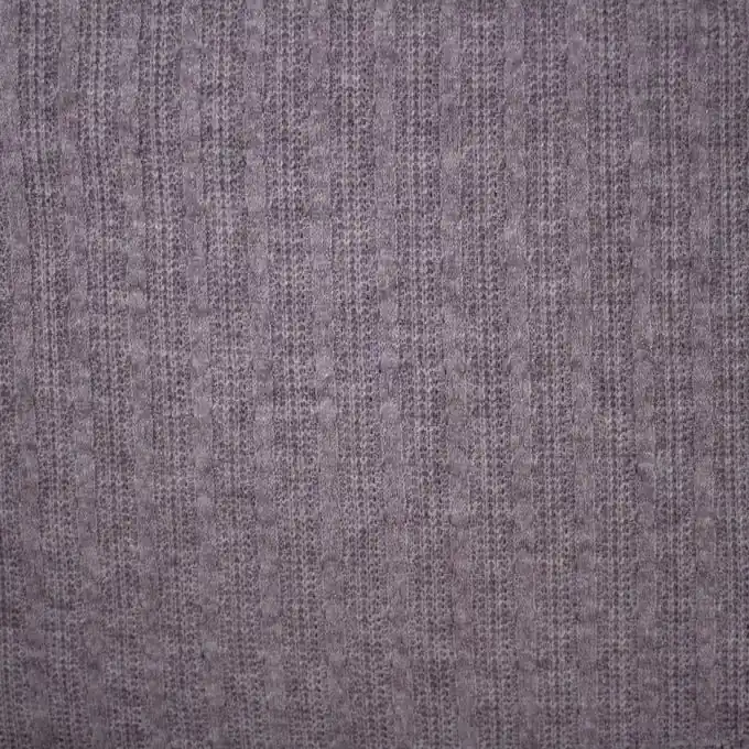 Exklusiv Jersey Zopfmuster Malve