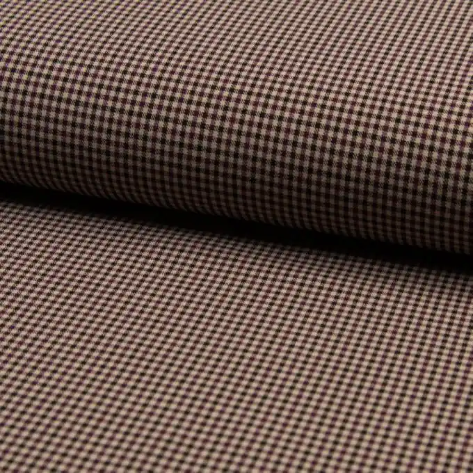 Bengaline Stretch Karos Violett/Sand/Schwarz Saisonangebot