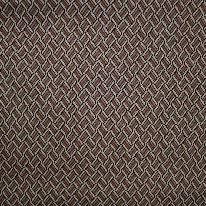 Abverkauf Jacquard-Jersey Zickzack Braun/Grau