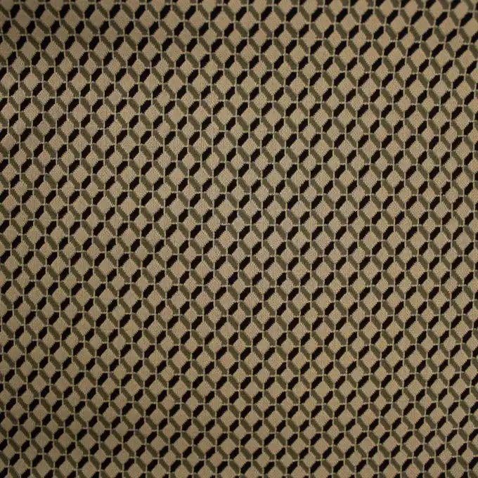 Meistverkauft Jacquard-Jersey Wabbenmuster Grün/Ecru