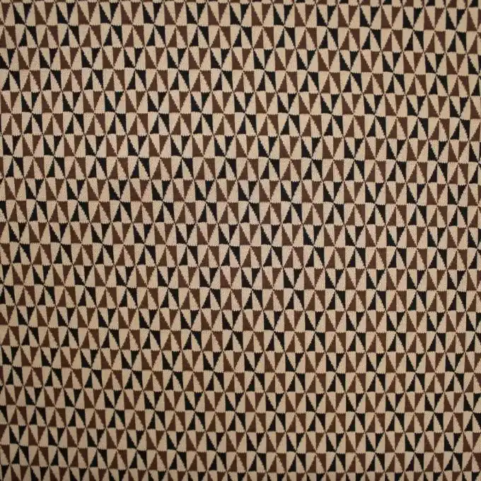 Jacquard-Jersey Dreiecke Braun Günstig