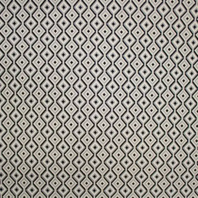 Aktuell Jacquard-Jersey Rauten Grau/Ecru/Schwarz