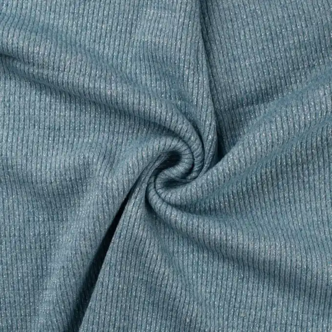 Jersey Lurex blau meliert Im Trend
