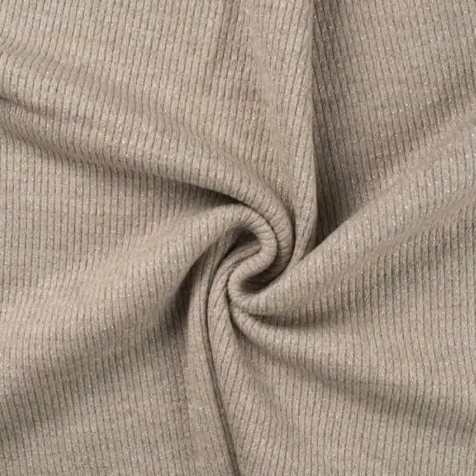 Kostenloser Versand Jersey Lurex Sand meliert