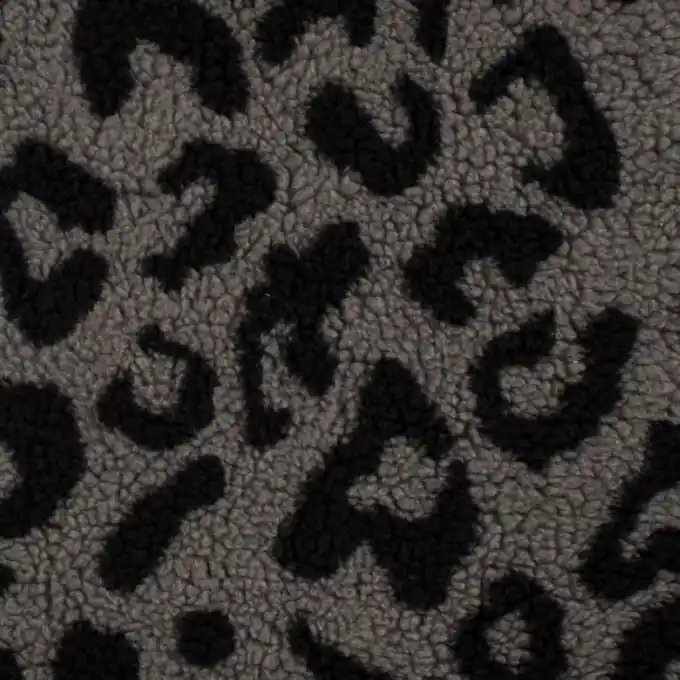 Bouclé-Stoff Panther Grau Top-Preis