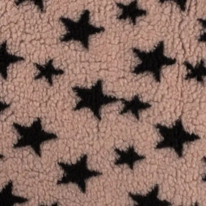 Bouclé-Stoff Sterne Nude Billig