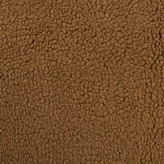 Bouclé-Stoff einfarbig Kamel Nur Heute