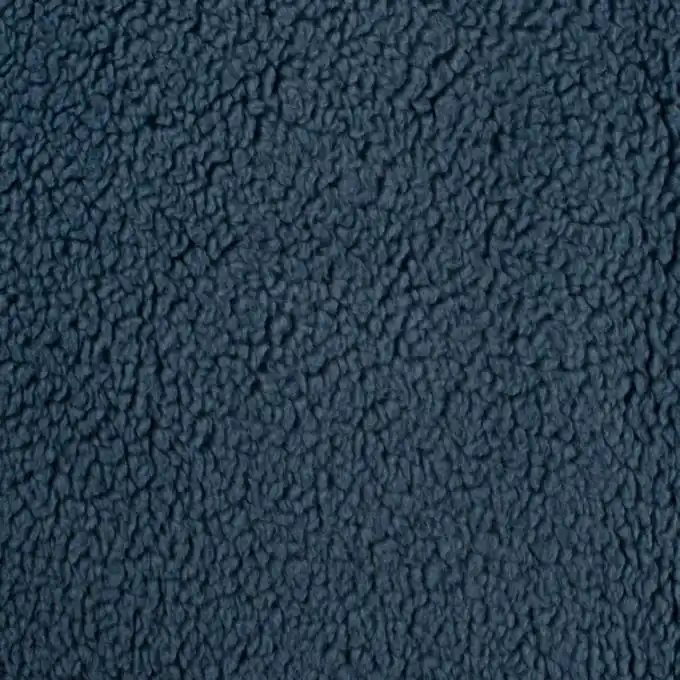Super-Preis Bouclé-Stoff, einfarbig Blau