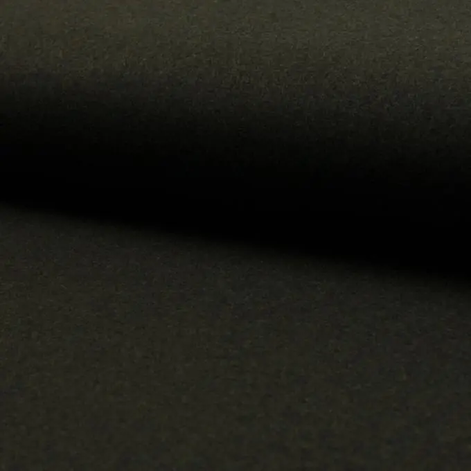 Wollstoff Caban Dunkelkaki 147cm Breit Neu