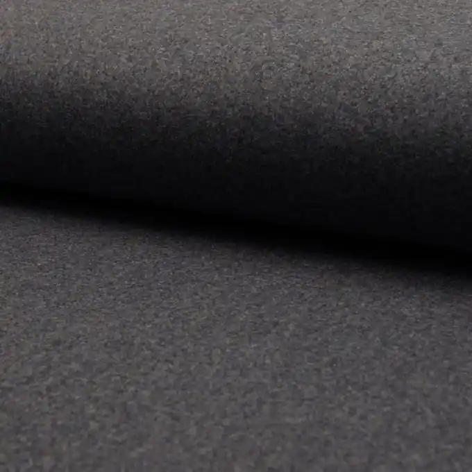 Jetzt Zugreifen Dunkelgrauer Caban Wollstoff 147cm Breit