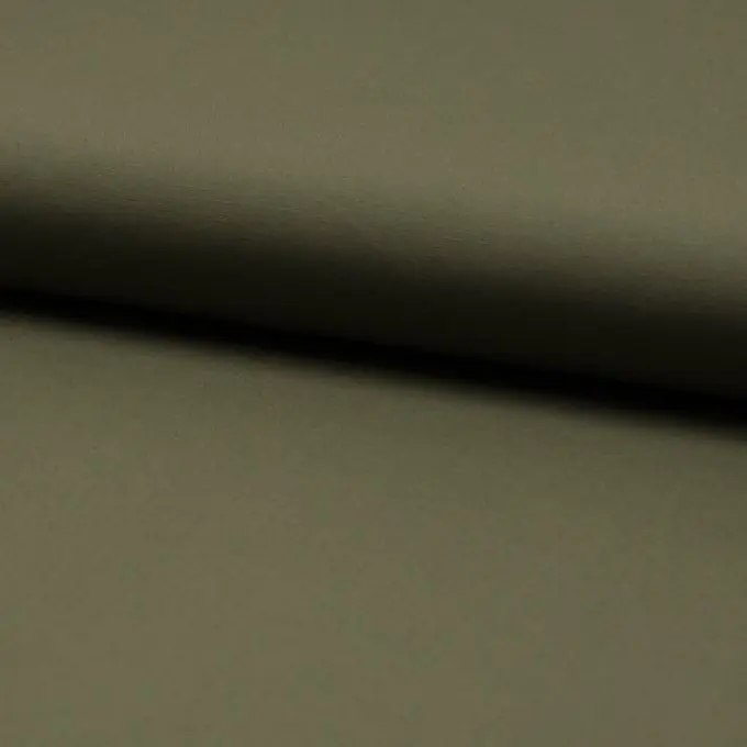 Popeline Baumwolle Stetch Khaki Preis Gesenkt