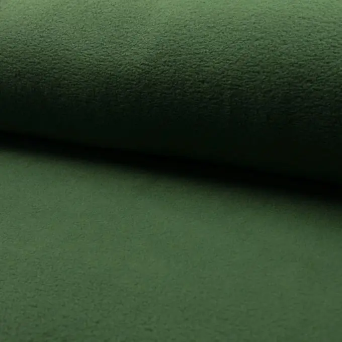 Fleecestoff einfarbig Flaschengrün Preisreduziert