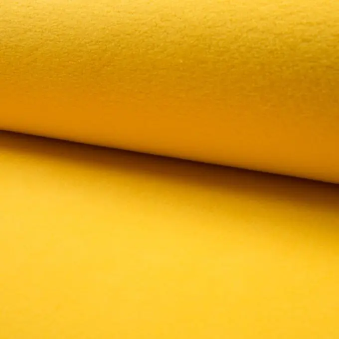 Fleecestoff einfarbig Gelb Knallerangebot