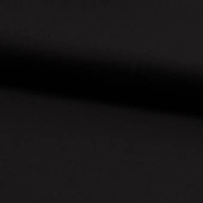 Uni Schwarzer Baumwollsatin 150cm Breit Super-Preis