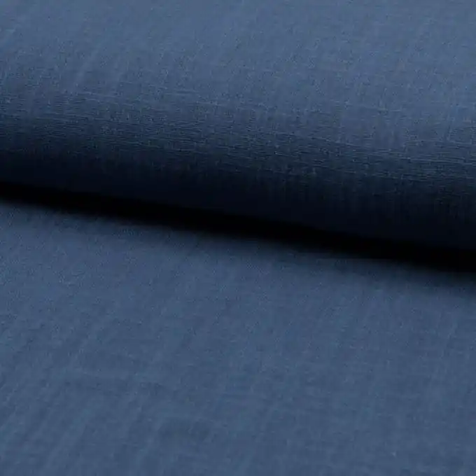 Saisonangebot Baumwollstoff einfarbig Jeansblau