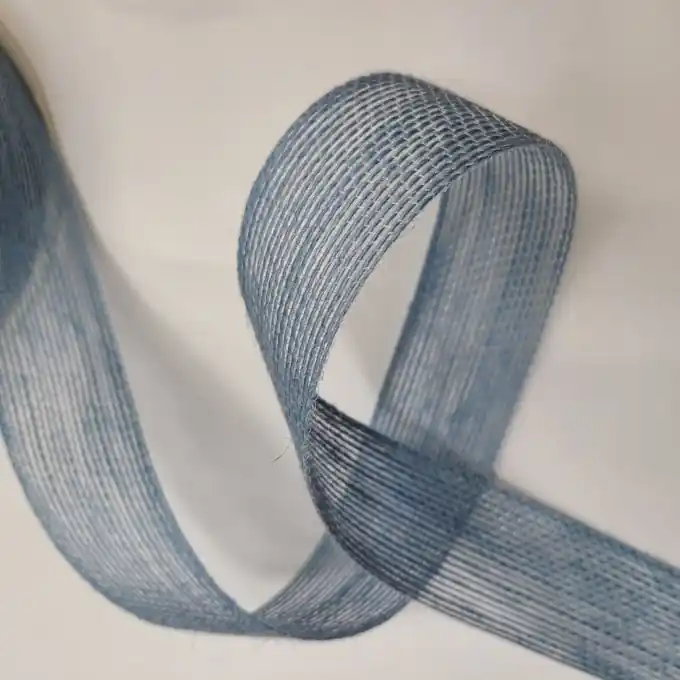 Juteband 40 mm blau Direktkauf