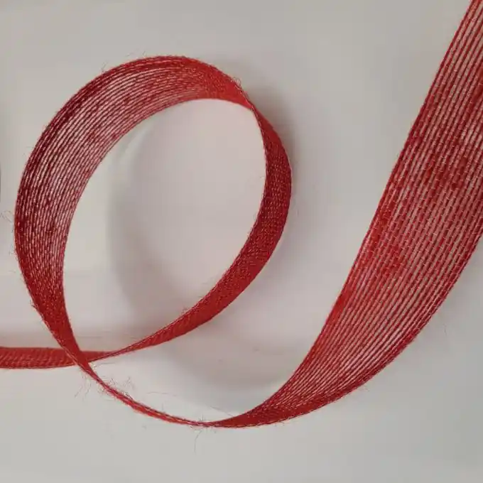 Mengenrabatt Juteband 40 mm rot