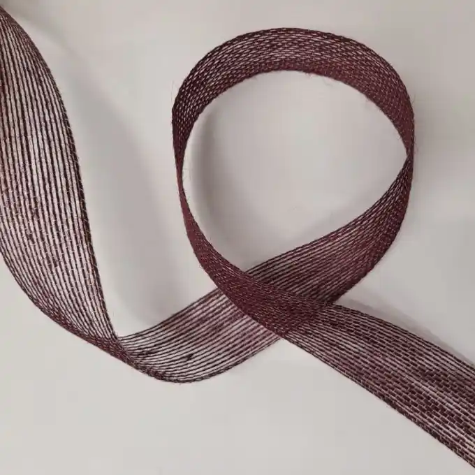 Preis Gesenkt Juteband 40 mm bordeauxrot