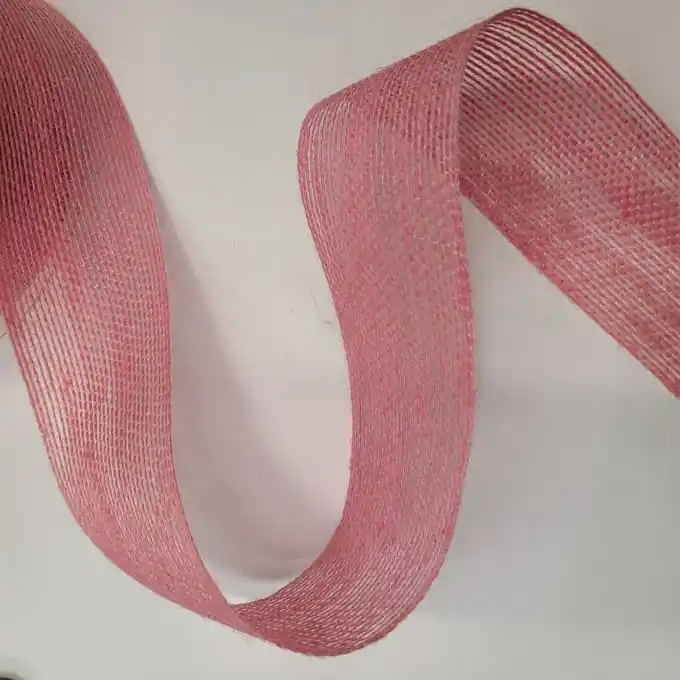 Juteband 60 mm rosa Neue Ware