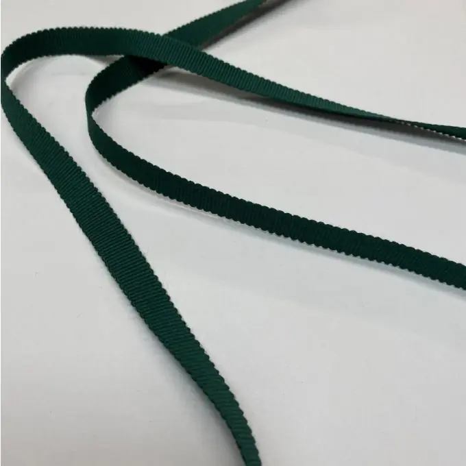 Jetzt Kaufen Grobkörniges Band Baumwolle 10 mm flaschengrün