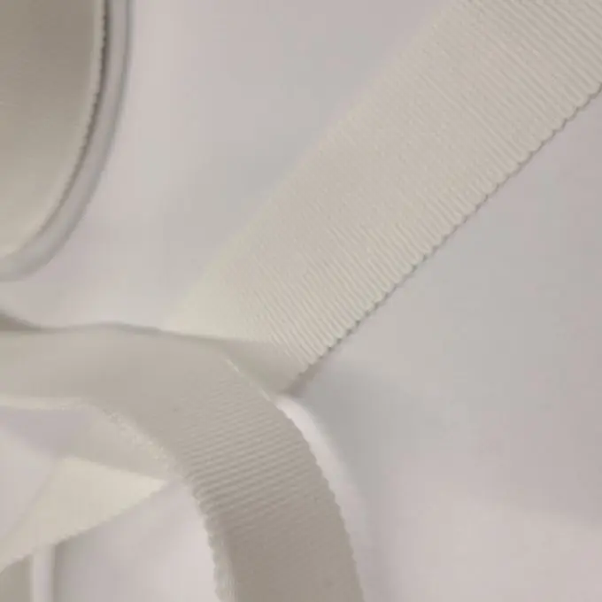 Sofort Bestellen Grobkörniges Band Baumwolle 25 mm weiß