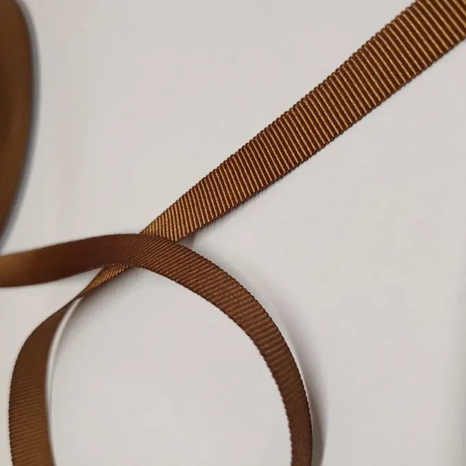 Bestseller Schweres grobkörniges Band Polyester 10 mm schokoladenbraun