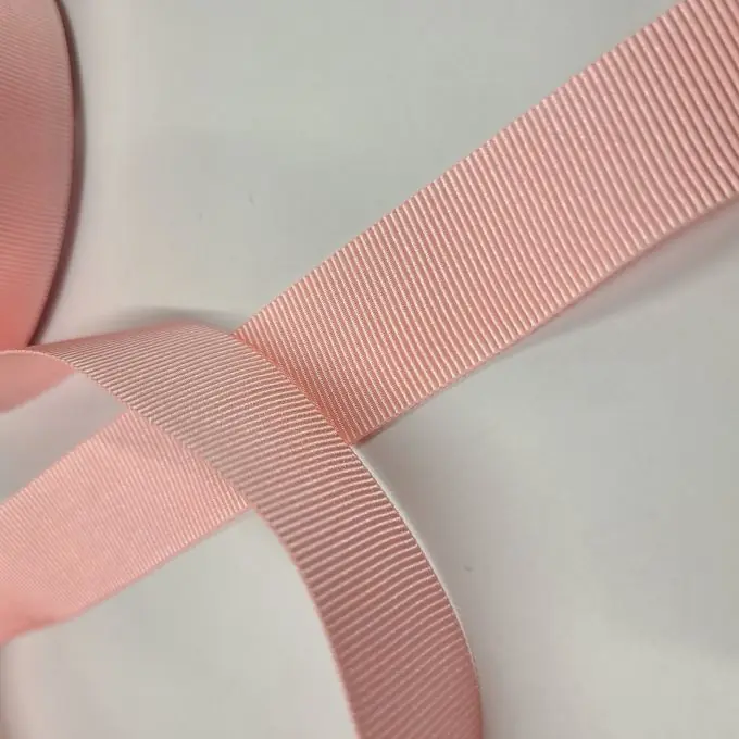 Schweres grobkörniges Band Polyester 25 mm zartrosa Großhandel