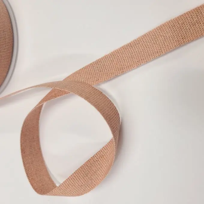 Mengenrabatt Band Leinen-Baumwolle 15 mm zartrosa