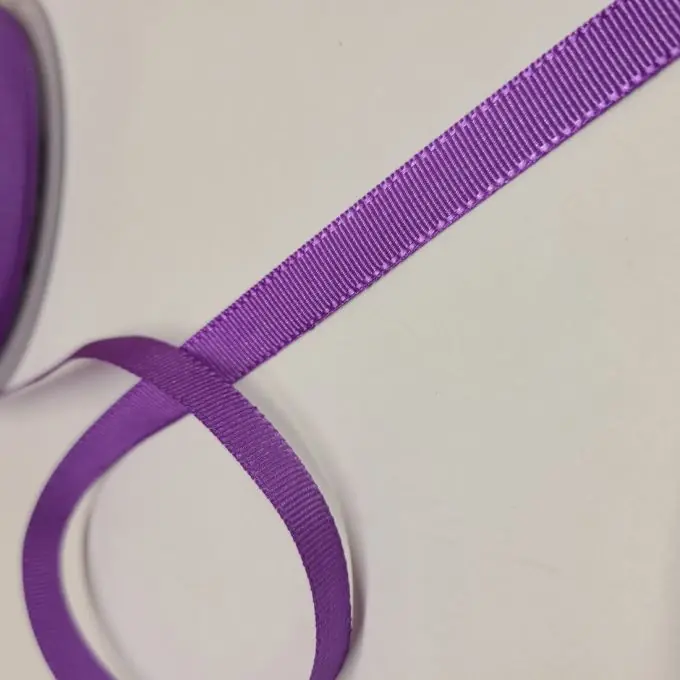 Super-Preis Band Polyester gestreift 10 mm violett