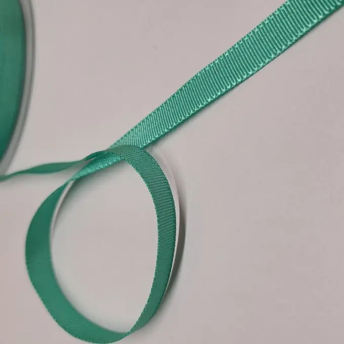 Premium Band Polyester gestreift 10 mm seegrün