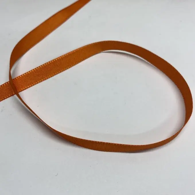 Band Polyester gestreift 10 mm orange Neu