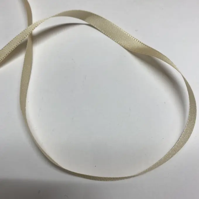 Band Polyester gestreift 10 mm beige Super-Preis