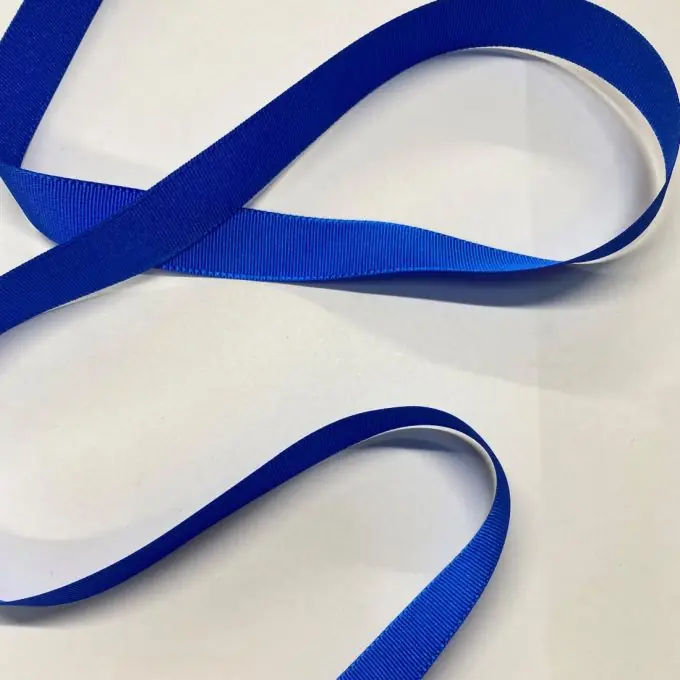 Band Polyester gestreift 16 mm königsblau Neu