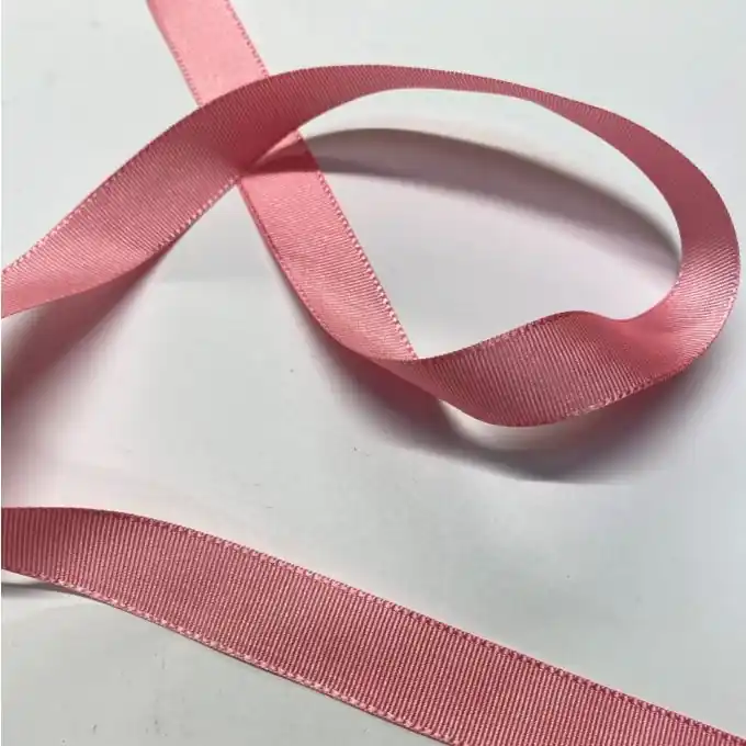 Ab Werk Band Polyester gestreift 16 mm rosa