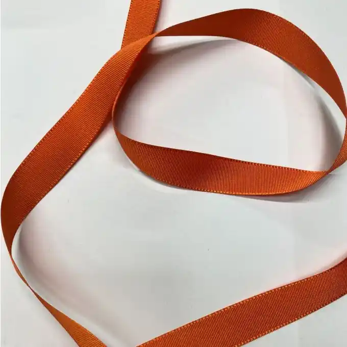 Heißes Angebot Band Polyester gestreift 16 mm orange