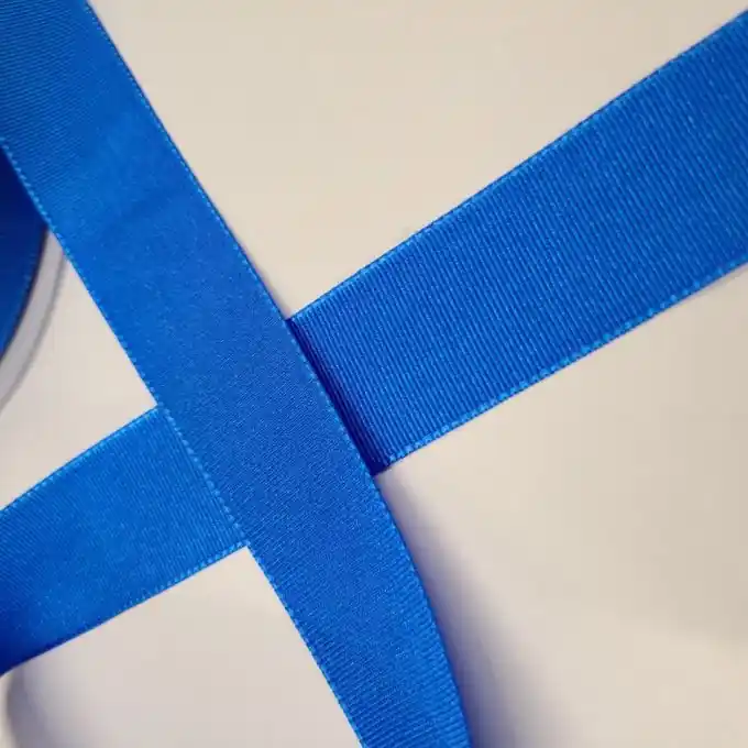 Band Polyester gestreift 25 mm königsblau Preisreduziert