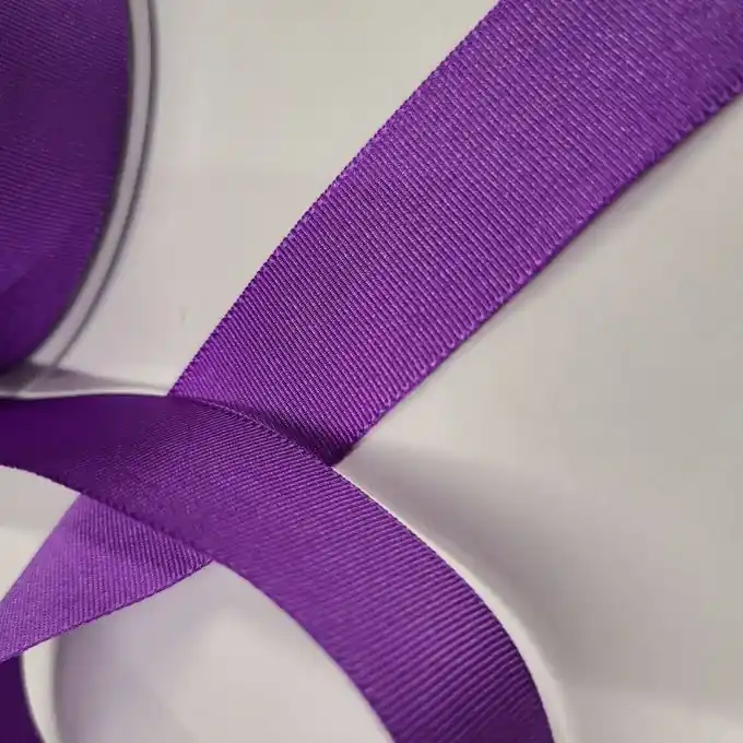 Im Trend Band Polyester gestreift 25 mm violett