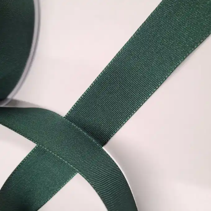 Band Polyester gestreift 25 mm flaschengrün Nur Heute