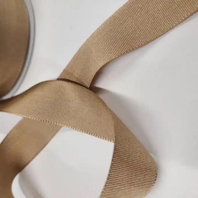 Band Polyester gestreift 25 mm taupe Nur Für Kurze Zeit