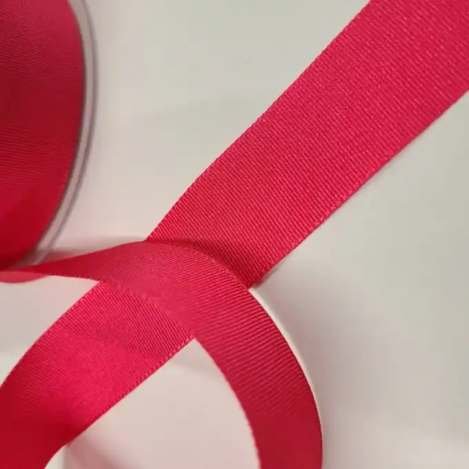 Band Polyester gestreift 25 mm fuchsia Original