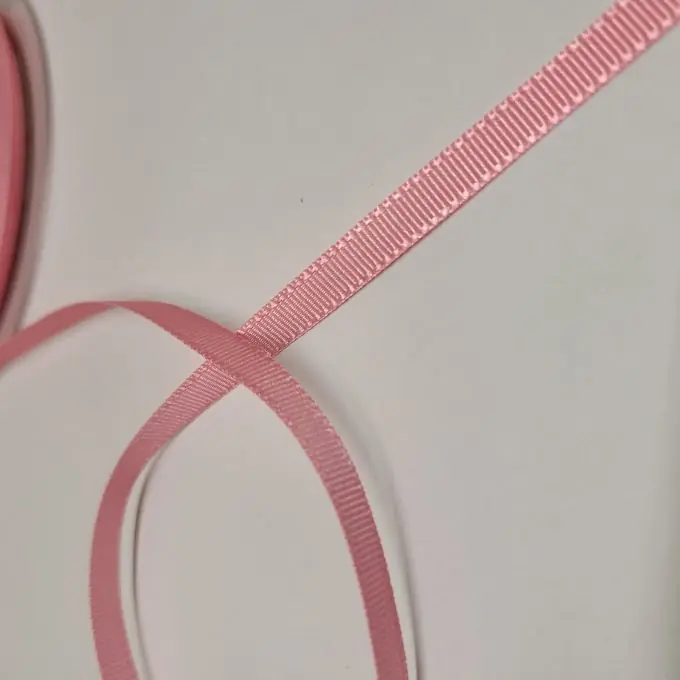 Must-Have Band Polyester gestreift 6 mm rosa