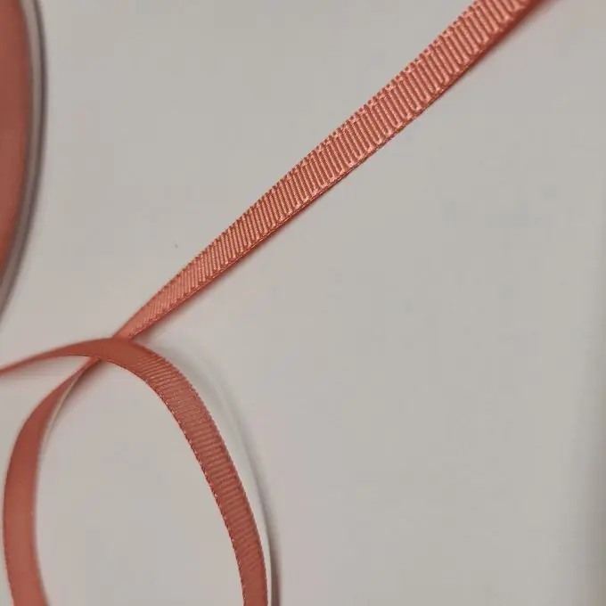 Band Polyester gestreift 6 mm lachsfarben Highlight