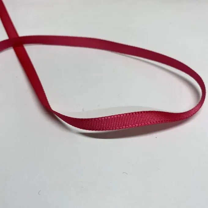 Mengenrabatt Band Polyester gestreift 6 mm fuchsia