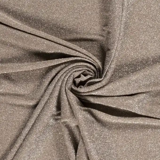 Jersey Lurex silbern beige Jetzt Zugreifen